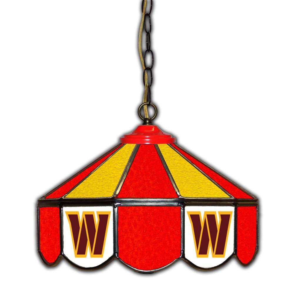 Imperial NFL 14" Glass Pub Lamp - White Billiards
