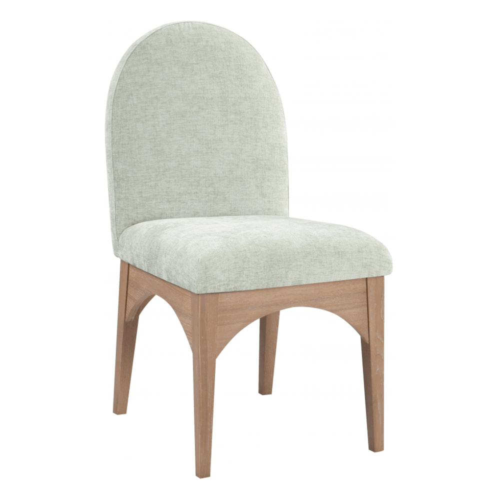 Waldorf Chenille Fabric Dining SIde Chair - White Billiards