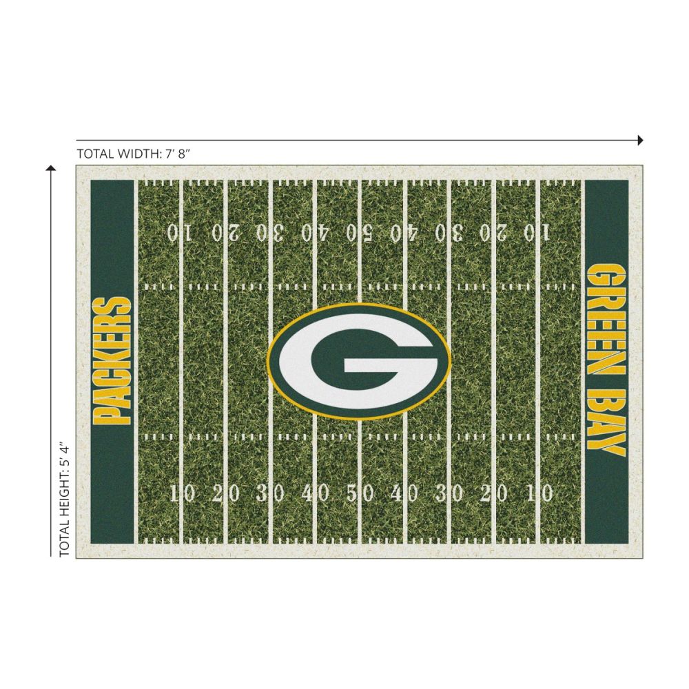 Imperial NFL 6x8 Homefield Rug - White Billiards