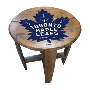 Imperial International NHL Oak Barrel Table
