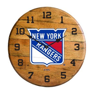 Imperial International NHL Oak Barrel Clock