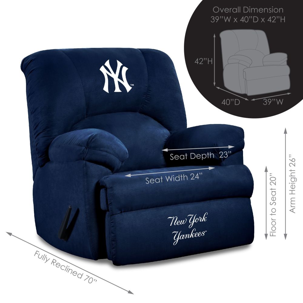 Imperial MLB GM Recliner - White Billiards