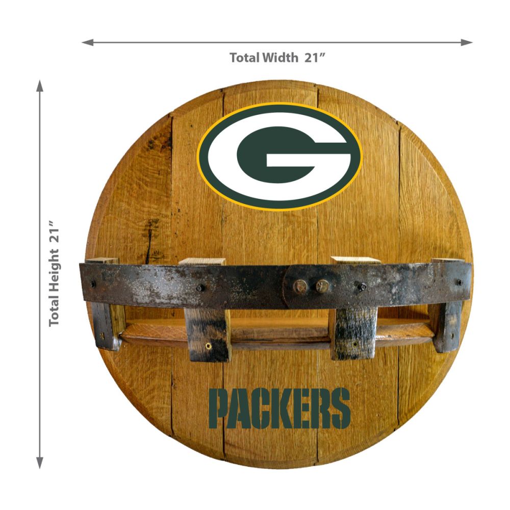 Imperial NFL Oak Bar Shelf - White Billiards