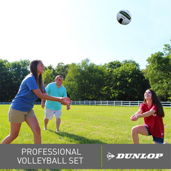 DUNLOP Professional Volleyball Set - White Billiards