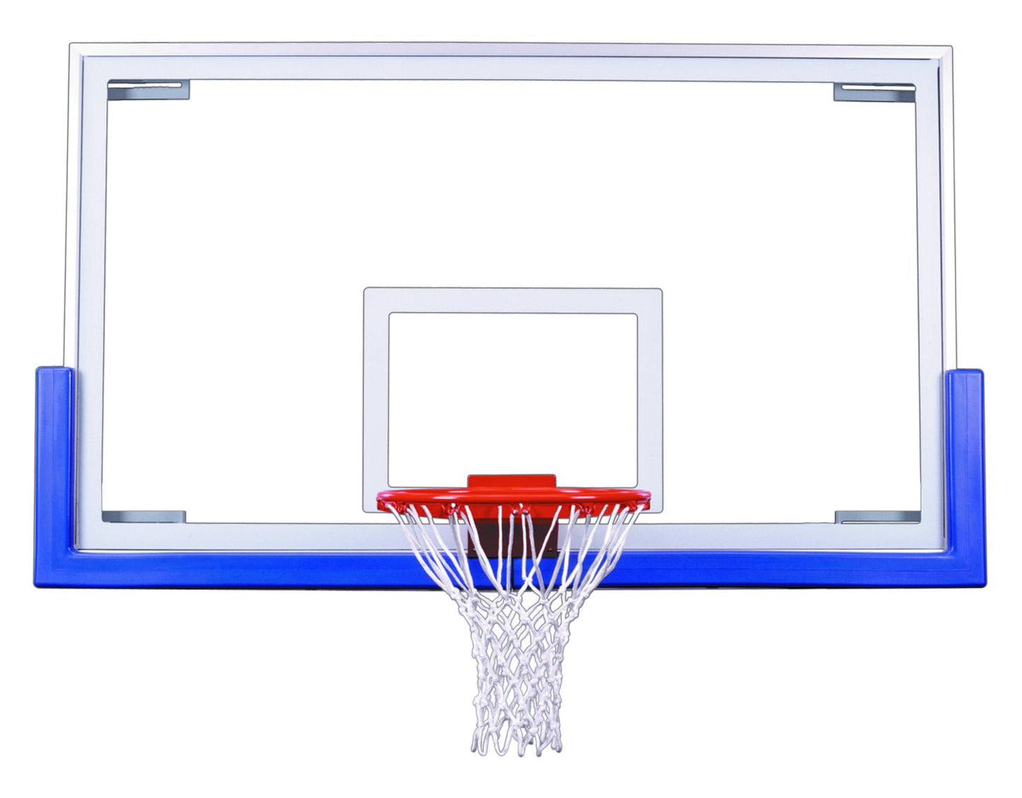 FT235 Competition Glass Basketball Backboard - White Billiards