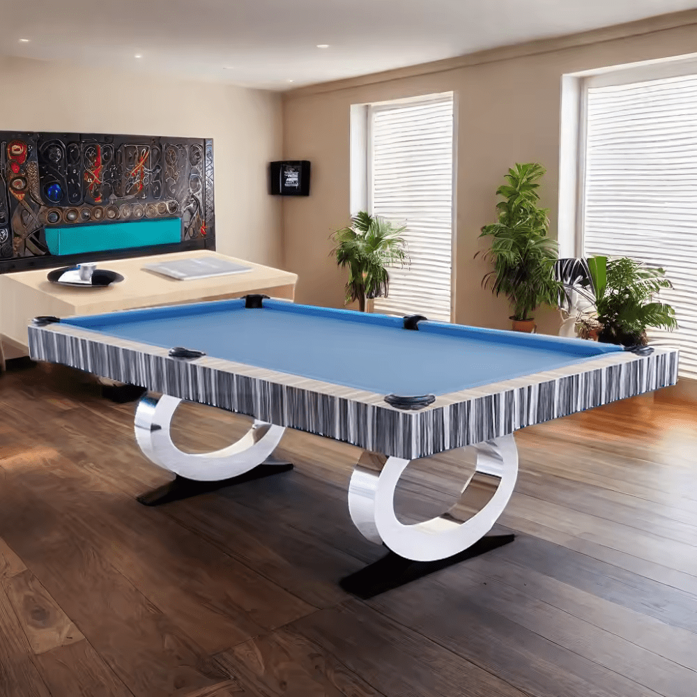 White Billiards Daphne Modern Slate Pool Table - White Billiards