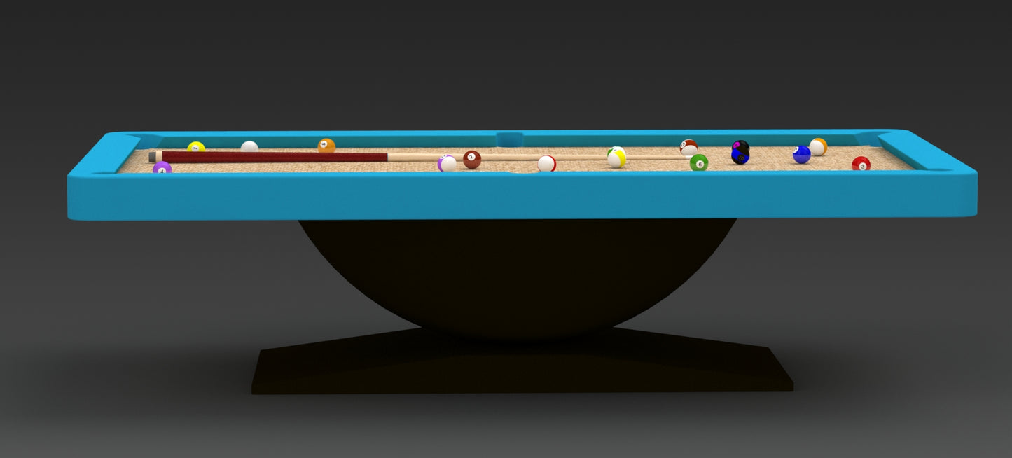 White Billiards Dome Modern Slate Pool Table