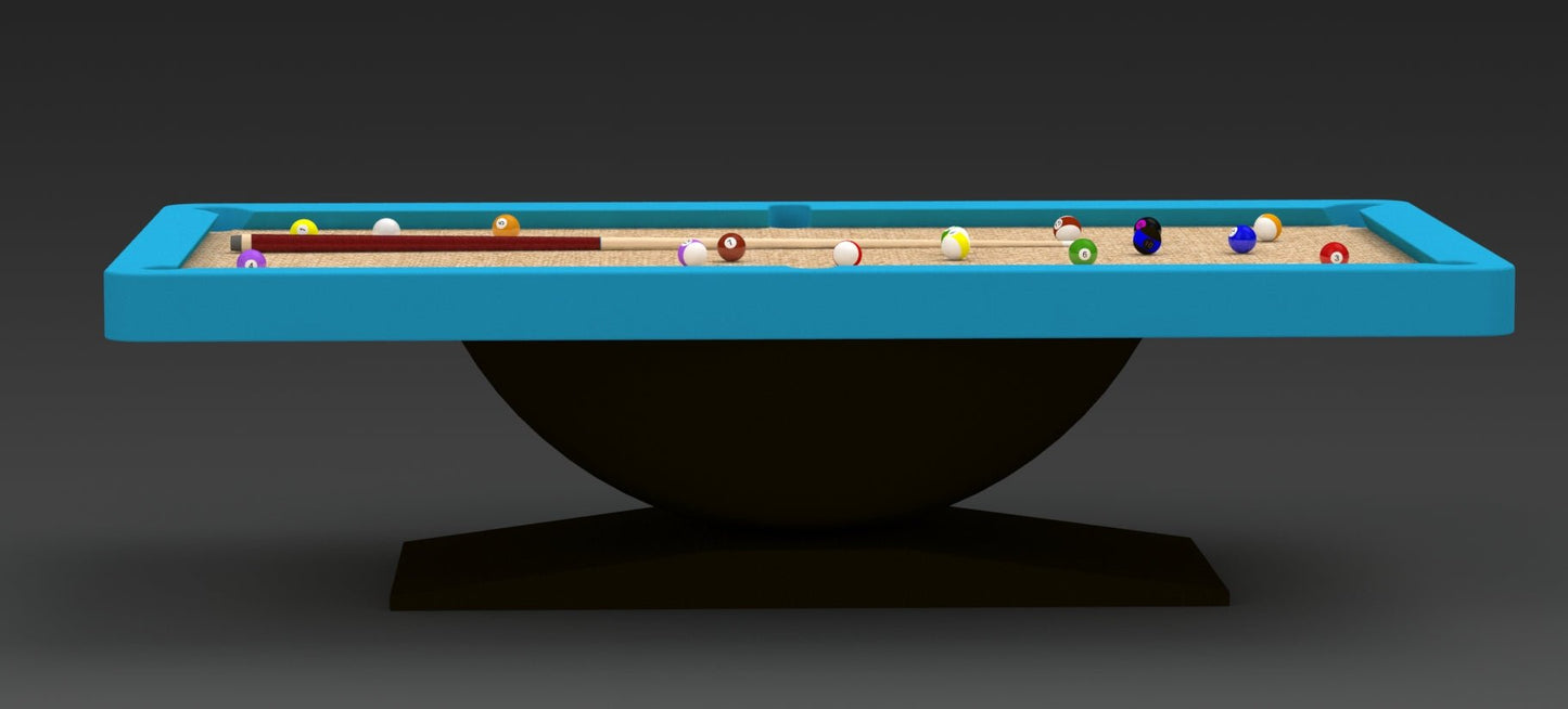 White Billiards Dome Modern Slate Pool Table - White Billiards