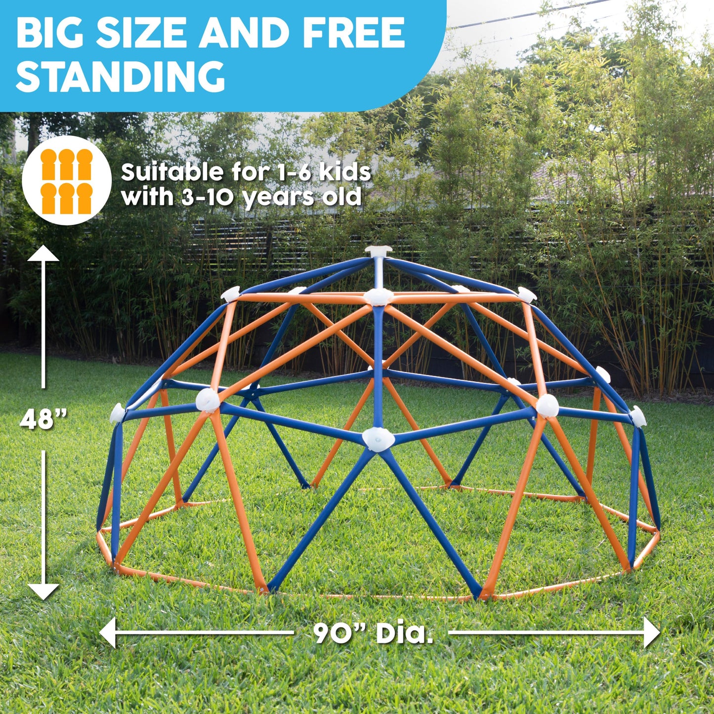Big Sky 7.5 Ft. Climbing Dome - White Billiards