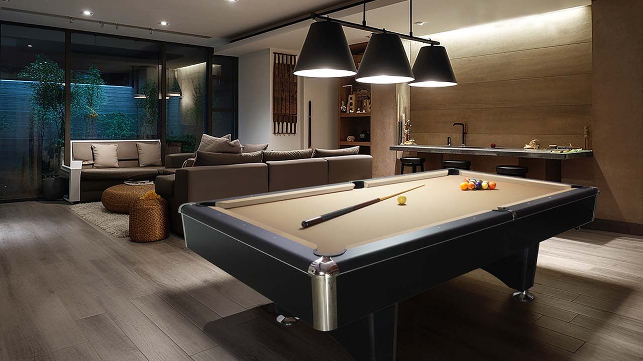 The Addison Contemporary look Pool Table - White Billiards