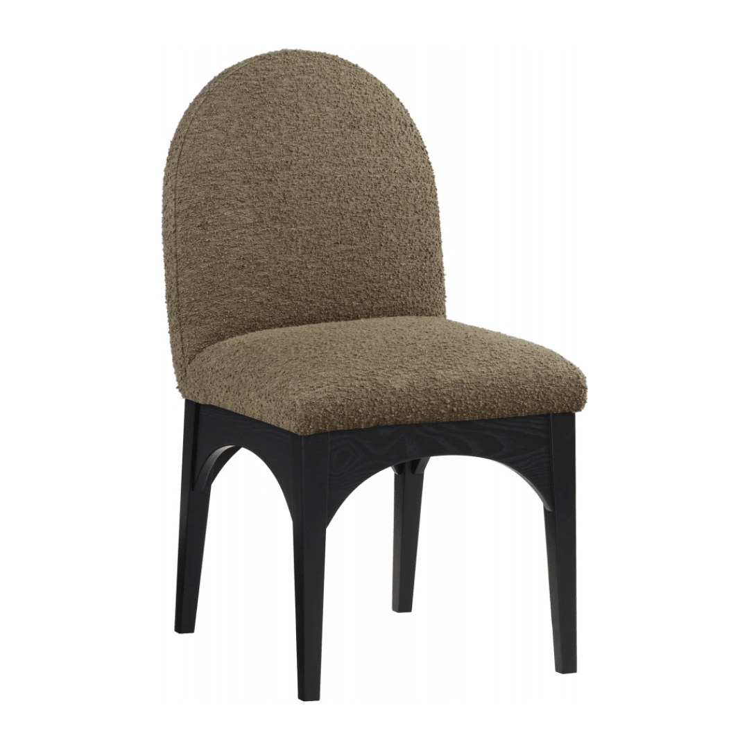 Waldorf Boucle Fabric Dining SIde Chair - White Billiards