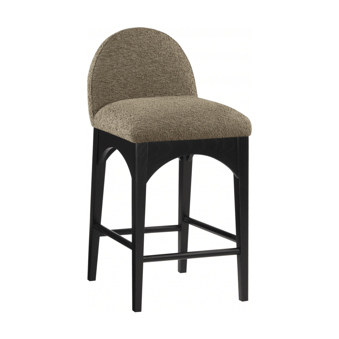 Waldorf Boucle Fabric Counter Stools - White Billiards