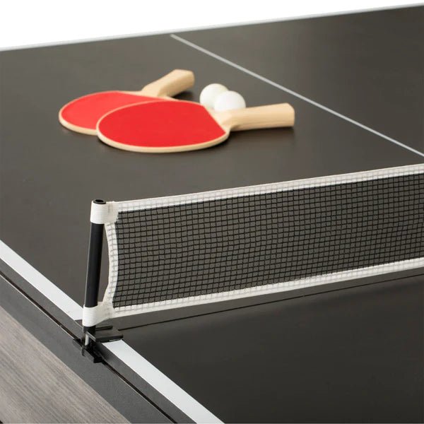 Atomic Hampton 3 - In - 1 Combo Table Billiards + Ping Pong + Dining - White Billiards