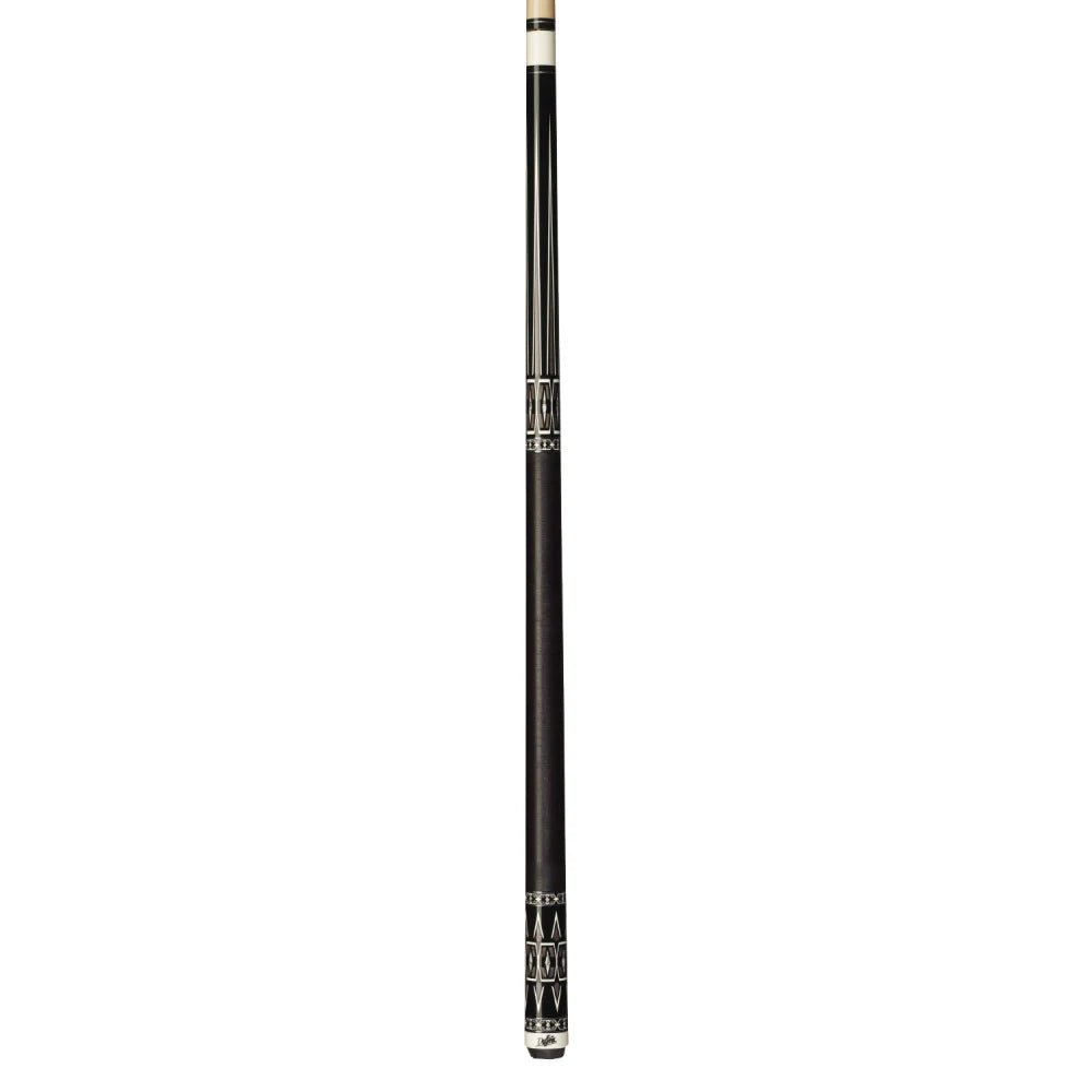 Dufferin Black & Coffee Cue with Black Linen Wrap - White Billiards