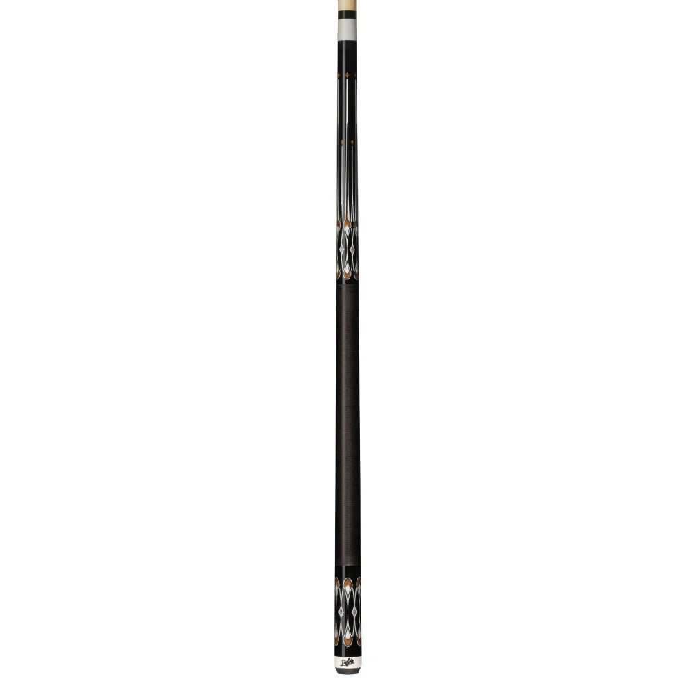 Dufferin Black & Curly Maple Cue with Black Linen Wrap - White Billiards