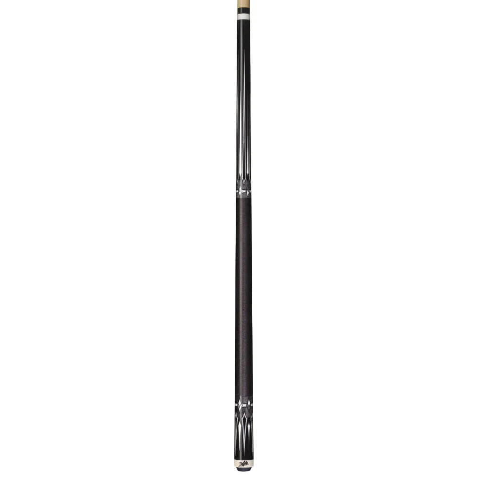 Dufferin Black & Grey Cue with Nylon Wrap - White Billiards