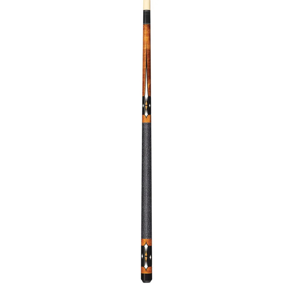 Energy By Players Black & Maple Cue with Black/White Linen Wrap - White Billiards