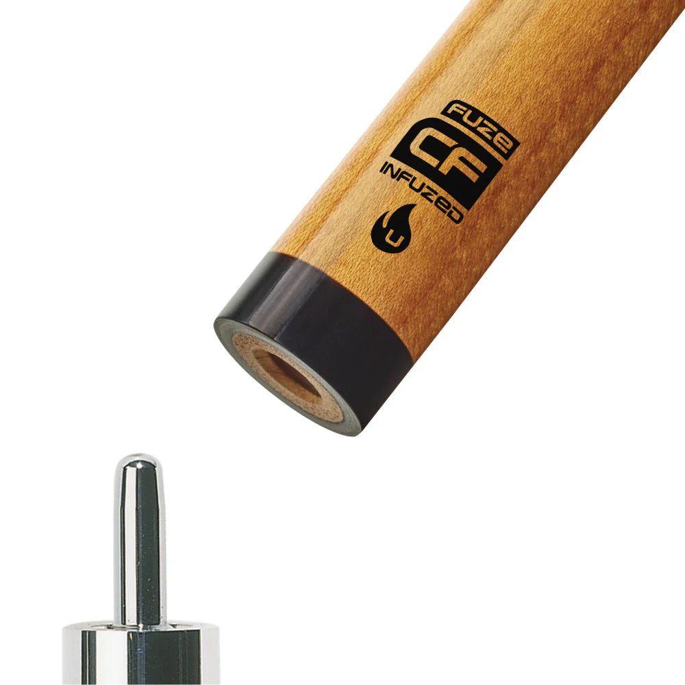 FUZE Kielwood Carbon Fiber InFUZED Solid Shaft - White Billiards