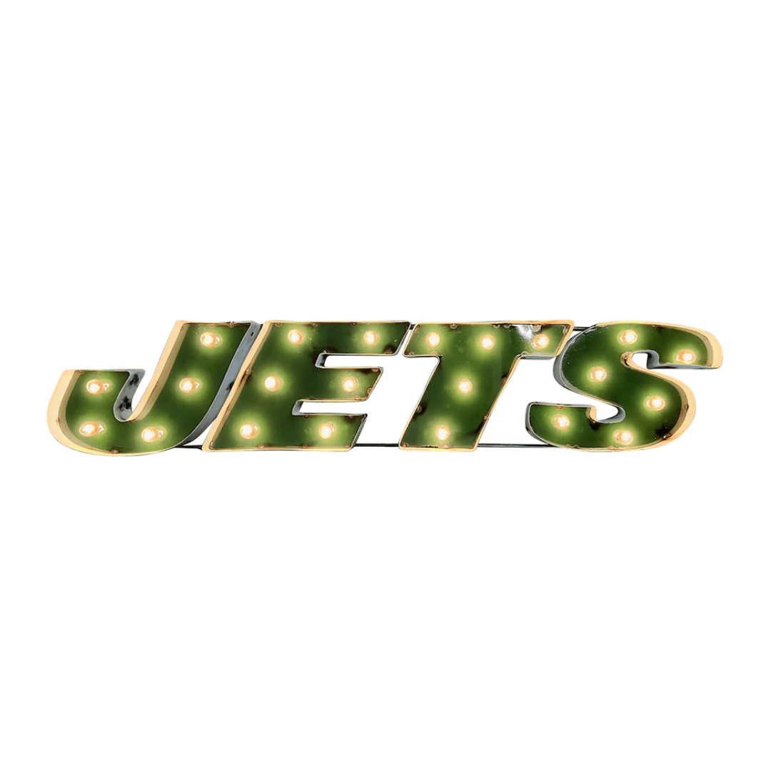 Imperial NFL Logo Lighted Recycled Metal Sign - White Billiards