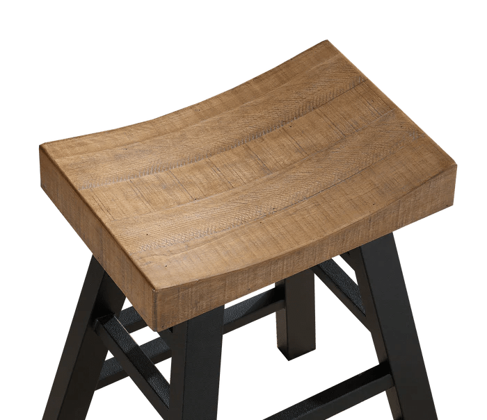 CHEYENNE STOOL (RECLAIMED WOOD) - White Billiards