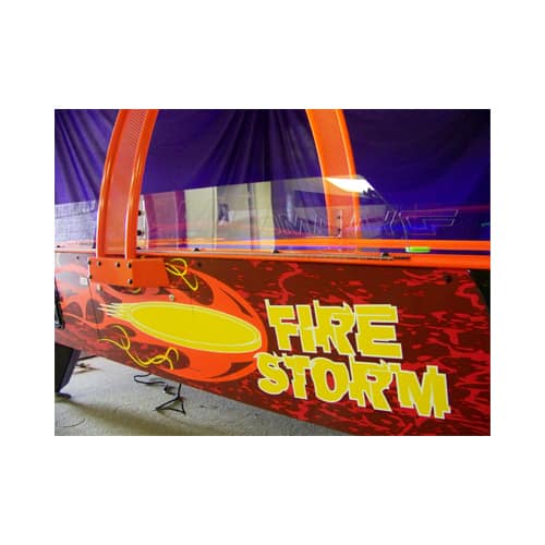 Valley Dynamo Coin Operated Fire Storm Air Hockey Table - White Billiards