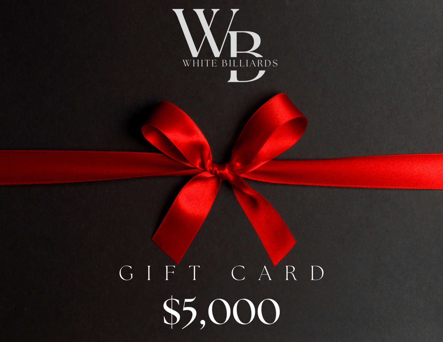 White Billiards Gift Card