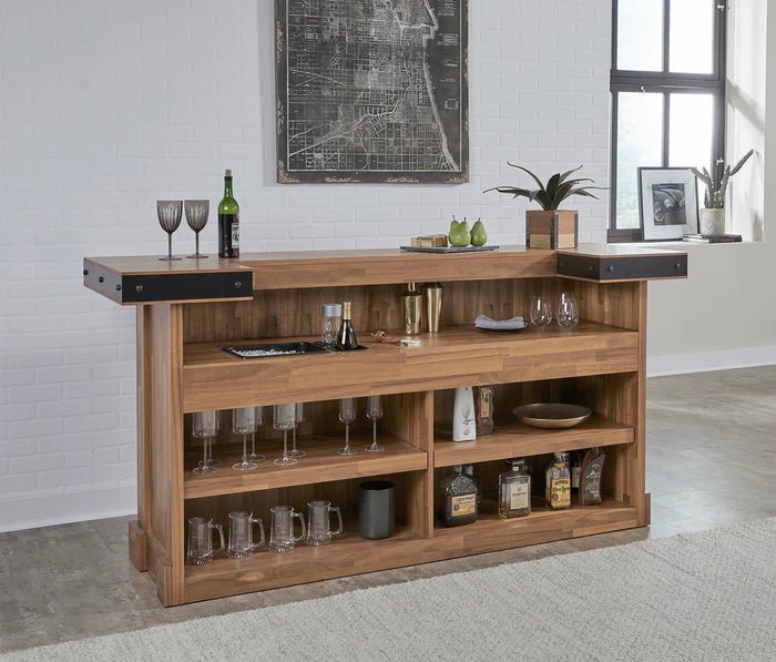KNOXVILLE HOME BAR (ACACIA) - White Billiards