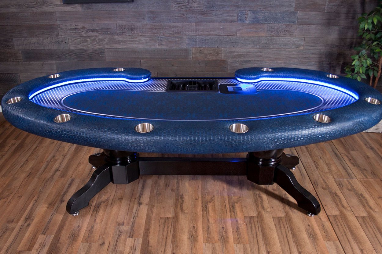 BBO Poker LUmen HD LED Poker Table - White Billiards
