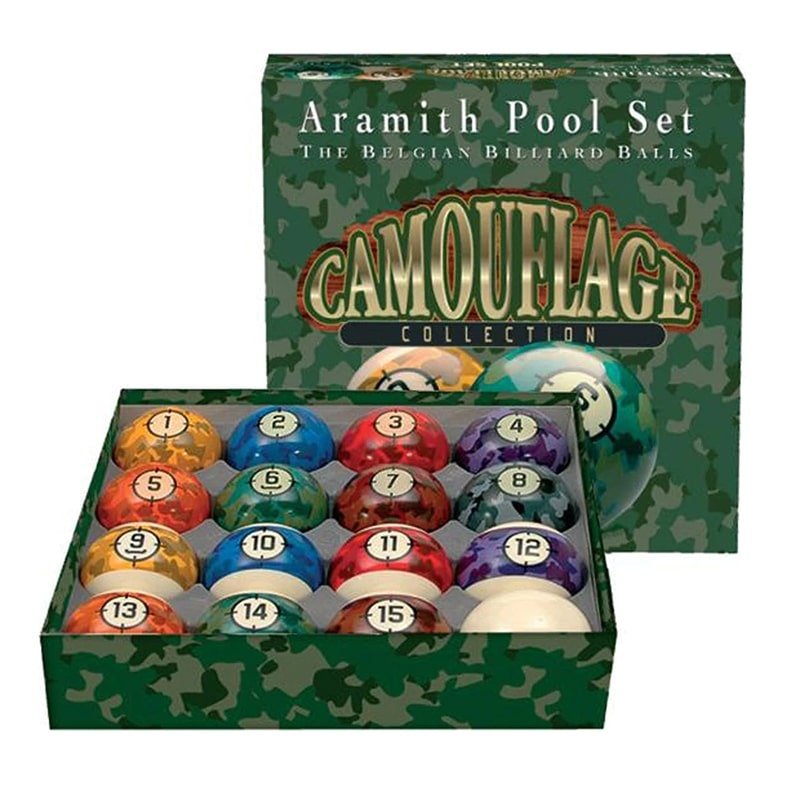 ARCS Aramith Camouflage Collection Billiard Ball Set - White Billiards