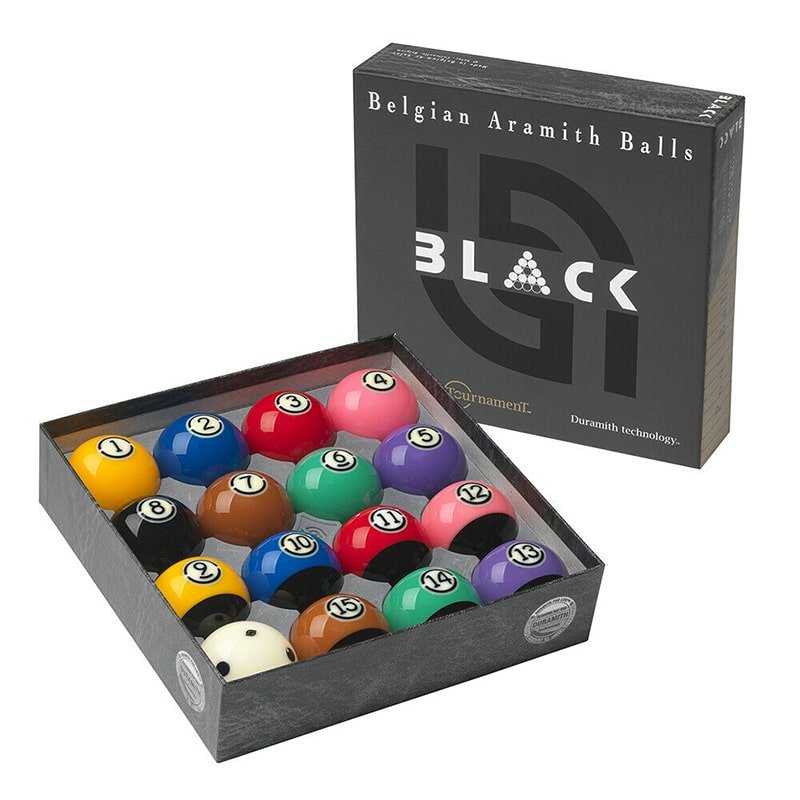 ARTBK Super Aramith® Tournament Black Ball Set - White Billiards