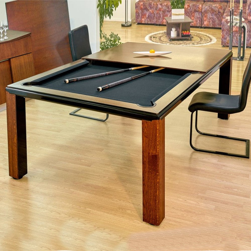 White Billiards Alpha Modern Slate Dining Top Pool Table - White Billiards