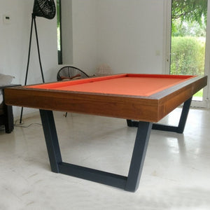 The Lorren Modern Slate Pool Table By White Billiards