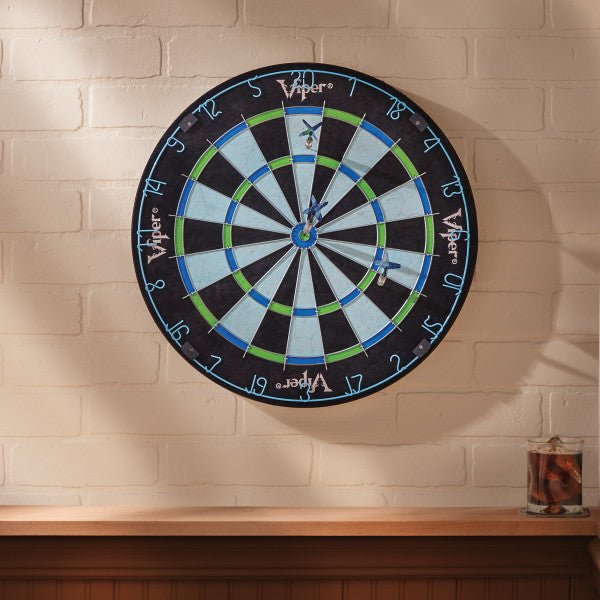 Viper Chroma Sisal Dartboard - White Billiards