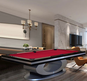 White Billiards Sierra Modern Slate Pool Table