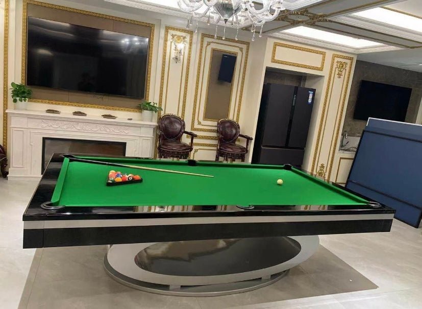 White Billiards Sierra Pool Table - Side View - Luxury Billiard Table