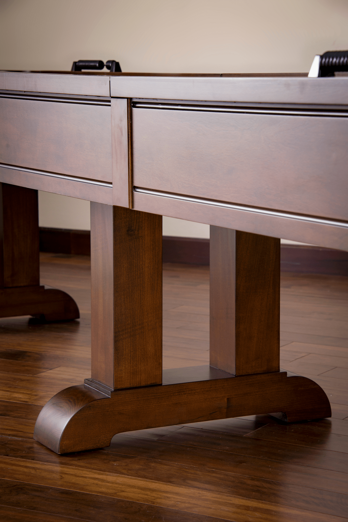 American Heritage Milan Shuffleboard Table - Navajo - White Billiards