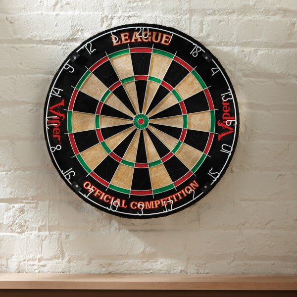 Viper League Sisal Dartboard - White Billiards