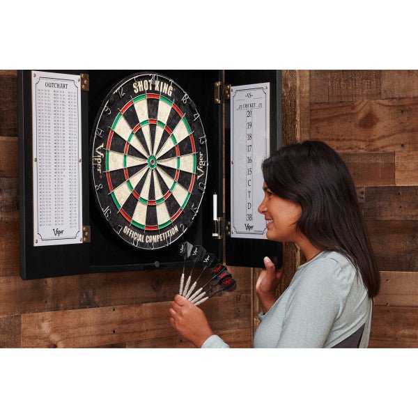 Viper Hudson Dartboard Cabinet - White Billiards