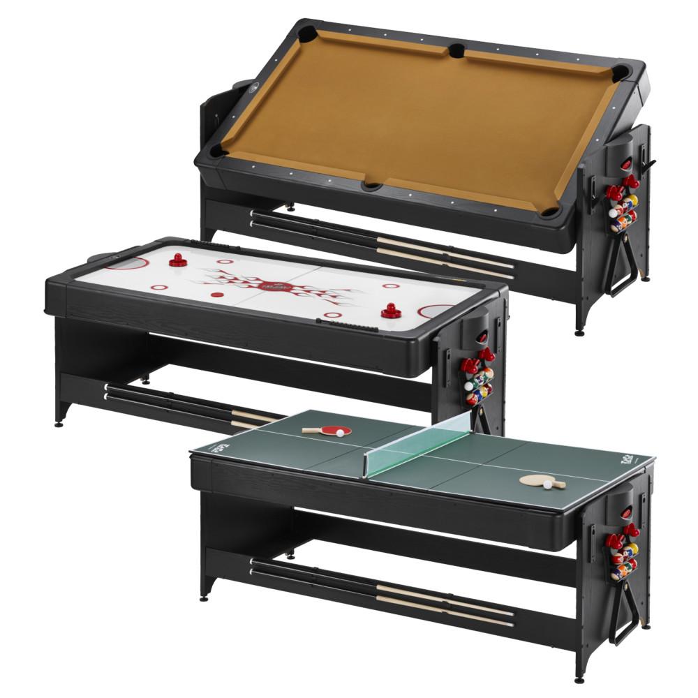 White Billiards Original 4 in 1 7' Multi - Game Table With Dining Top - White Billiards