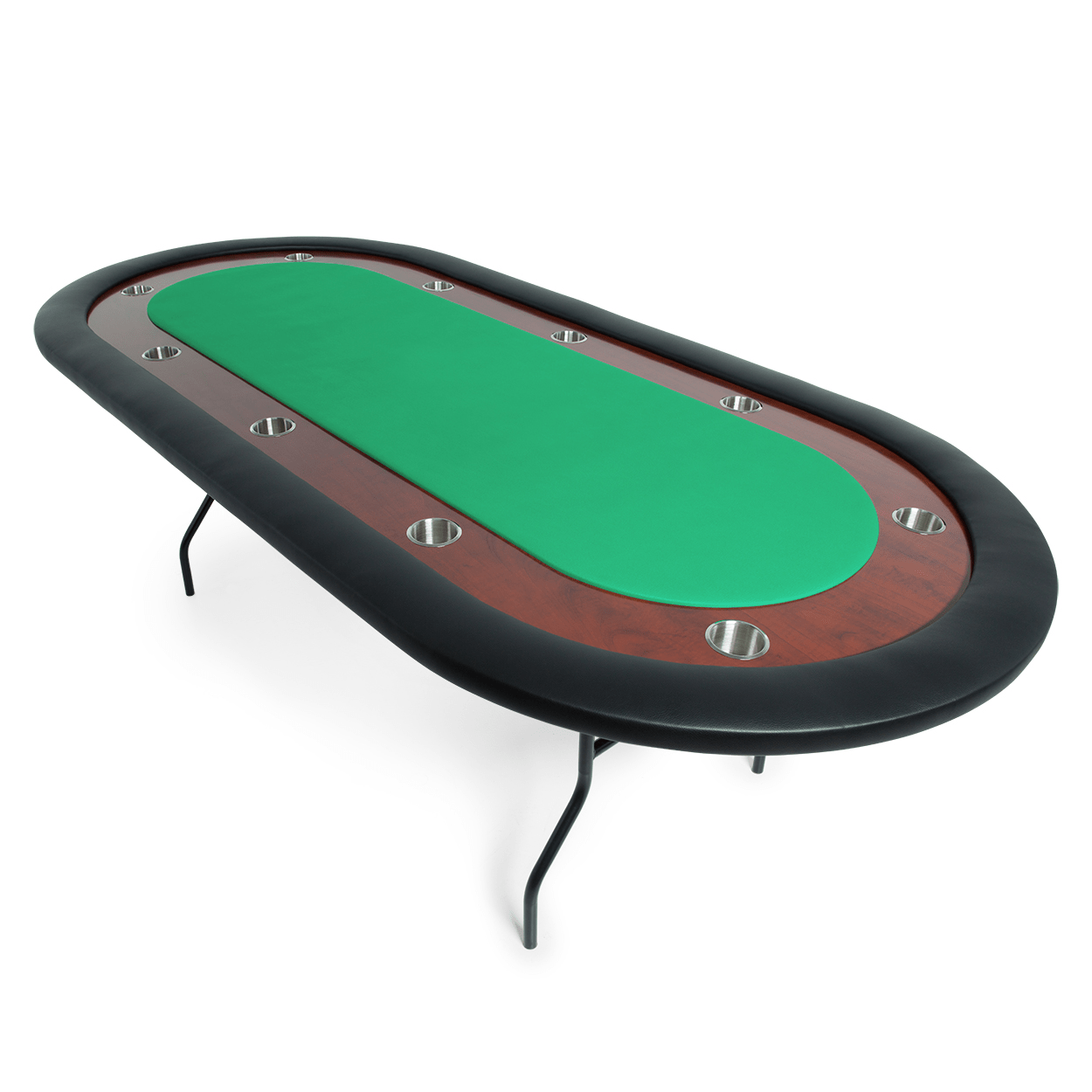 BBO Poker Ultimate Poker Table Folding Leg Poker Table - White Billiards