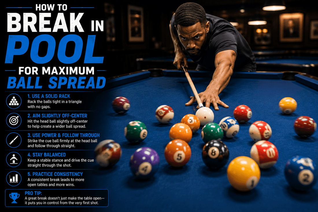 How to Break in Pool for Maximum Ball Spread - White Billiards