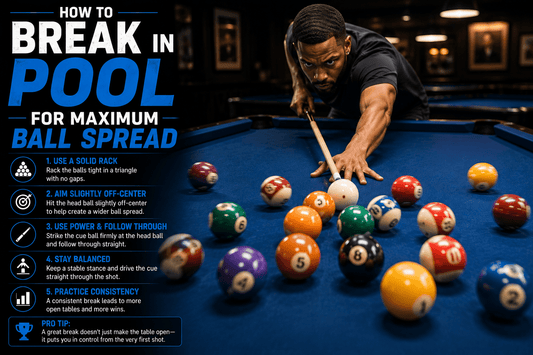 How to Break in Pool for Maximum Ball Spread - White Billiards