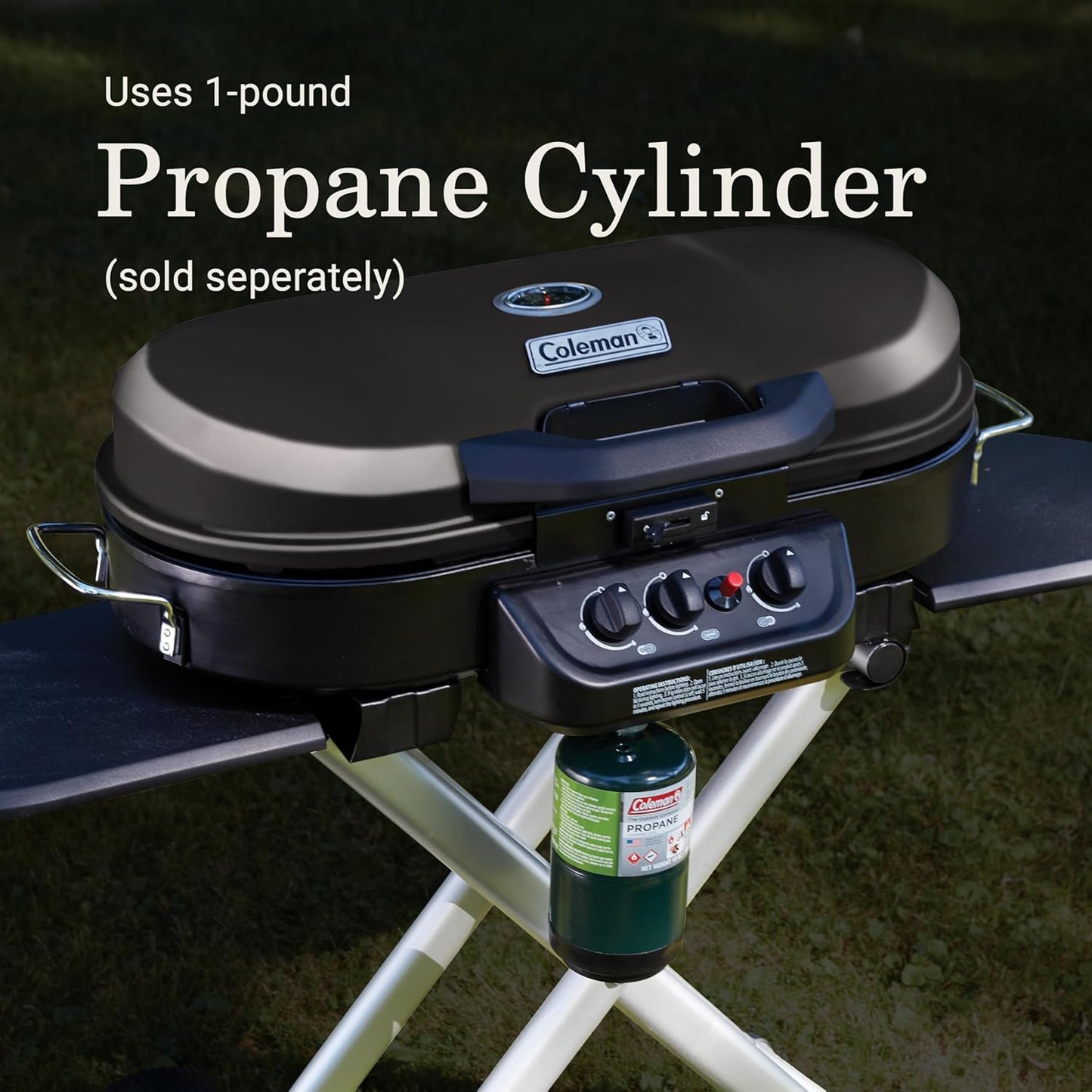 The Coleman Portable Stand-Up Propane Outdoor Grill 