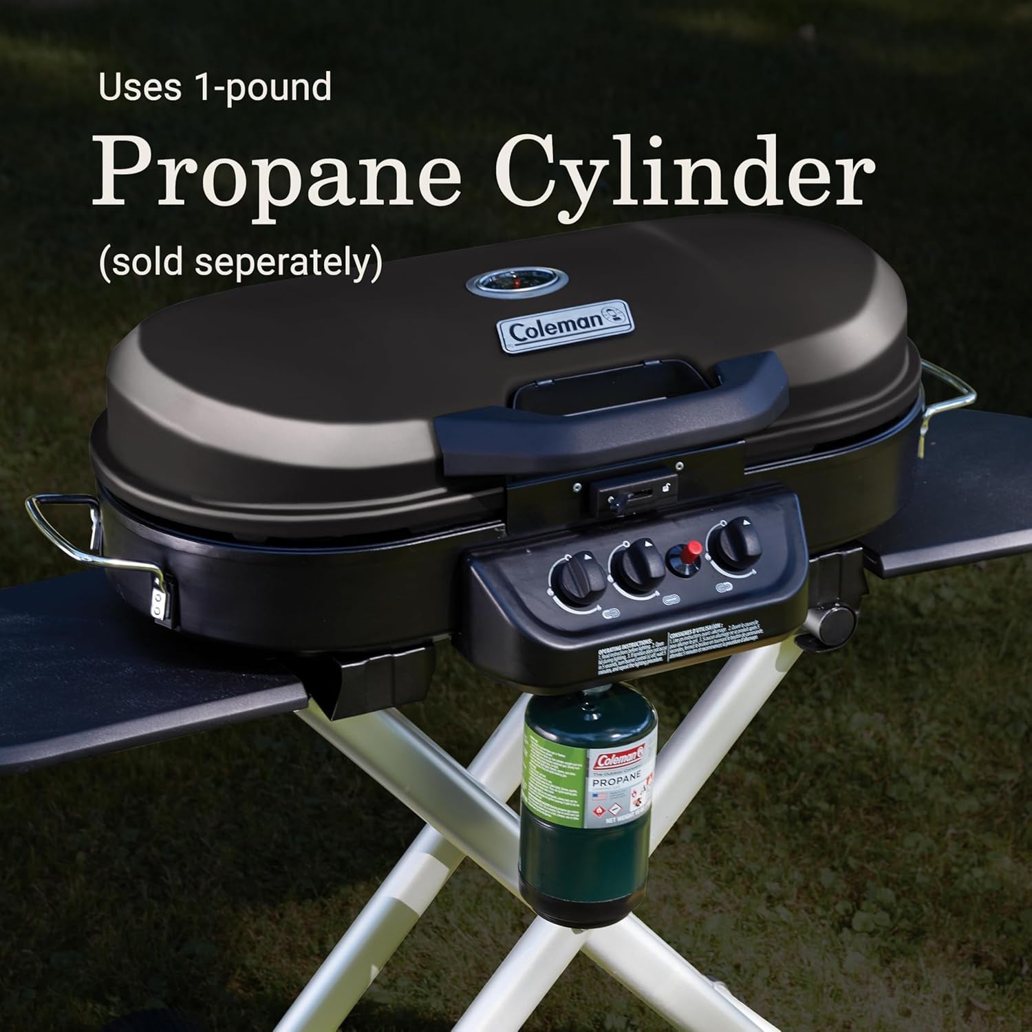 The Coleman Portable Stand-Up Propane Outdoor Grill 