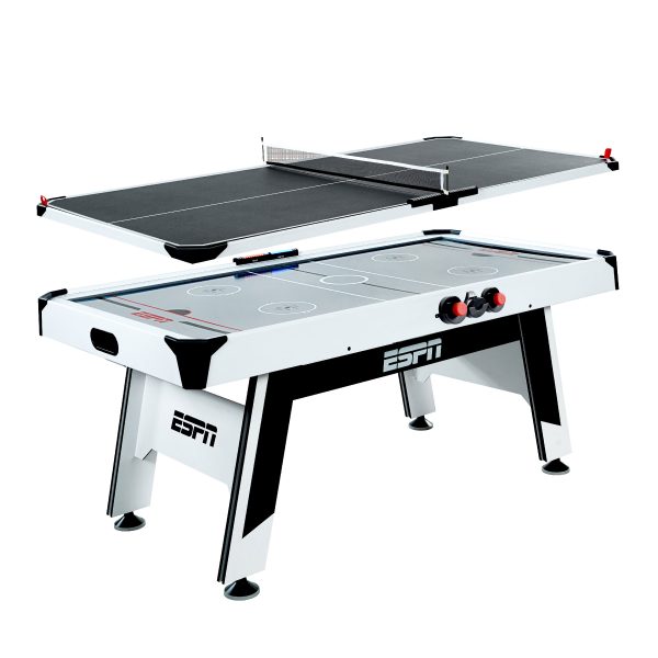 ESPN 72″ Air Powered Hockey with Table Tennis Conversion Top