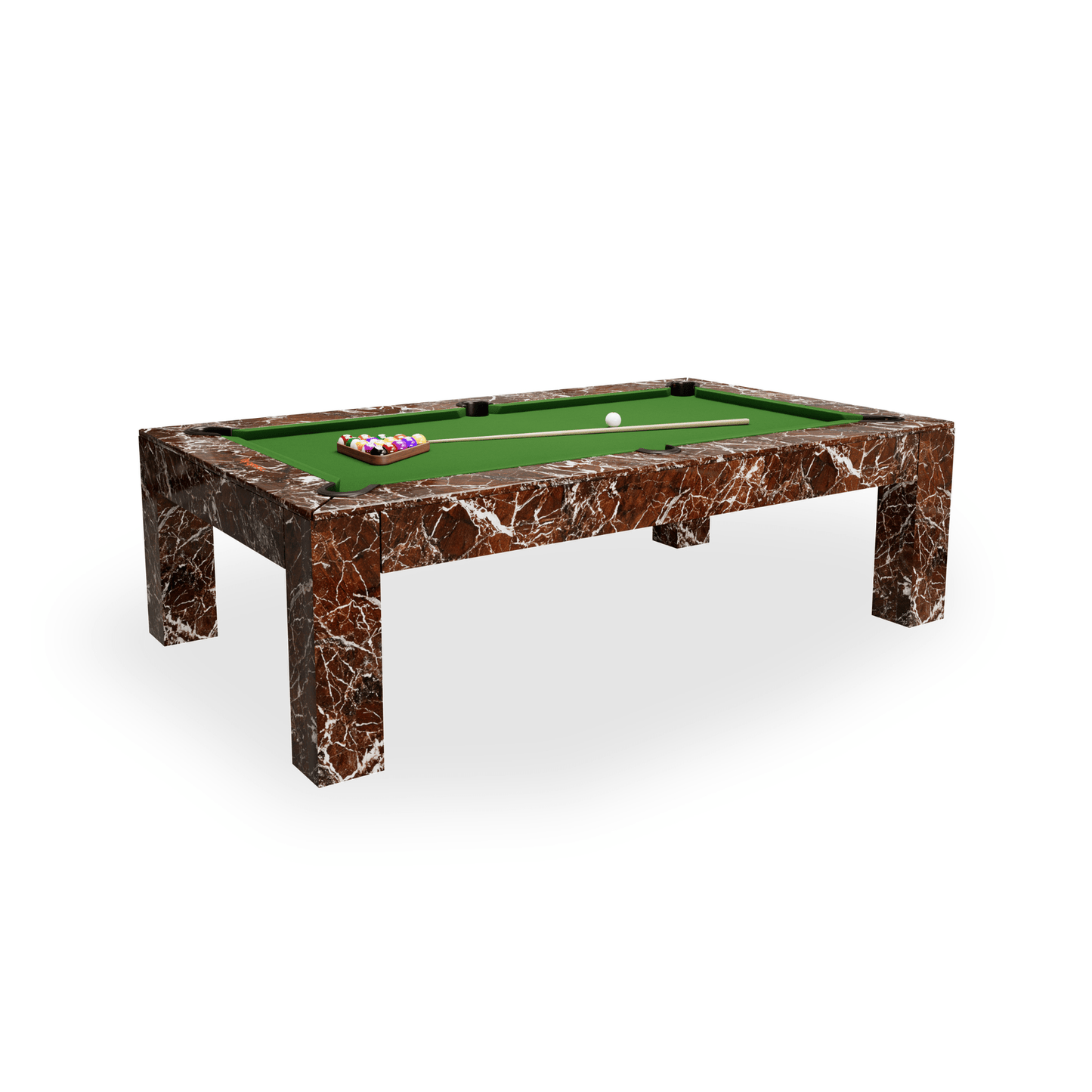 Rosso Levanto Pool Table - White Billiards