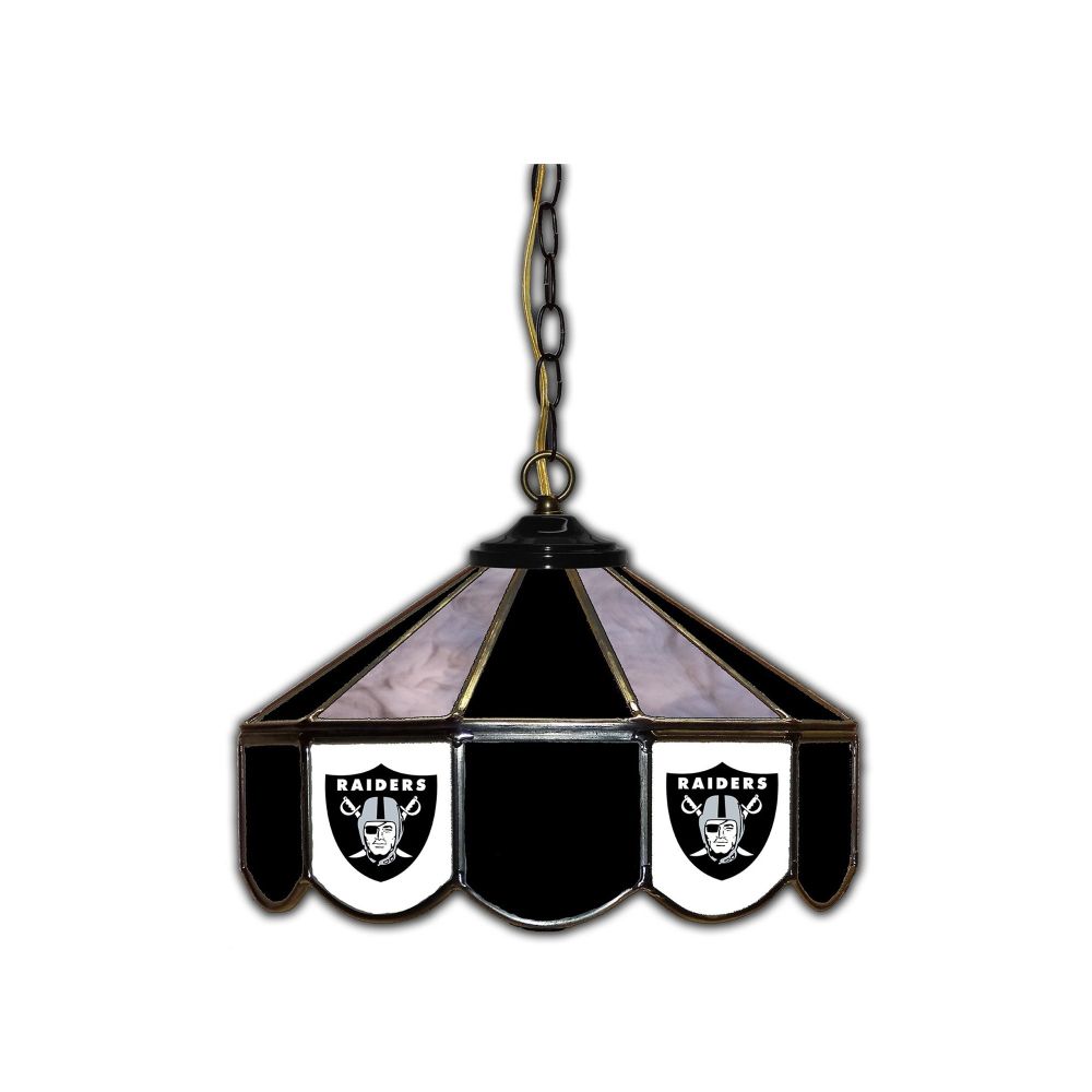 Imperial NFL 14" Glass Pub Lamp - White Billiards