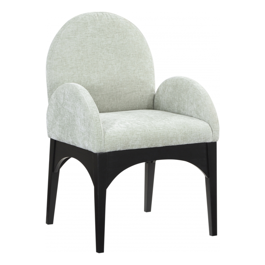 Waldorf Chenille Fabric Dining Arm Chair