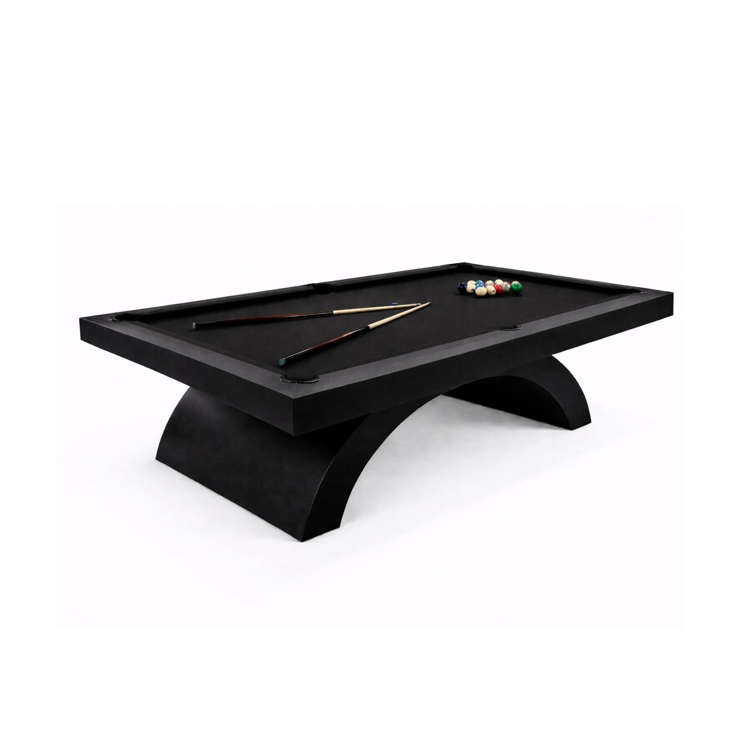 White Billiards Karmen Modern Slate Pool Table - White Billiards