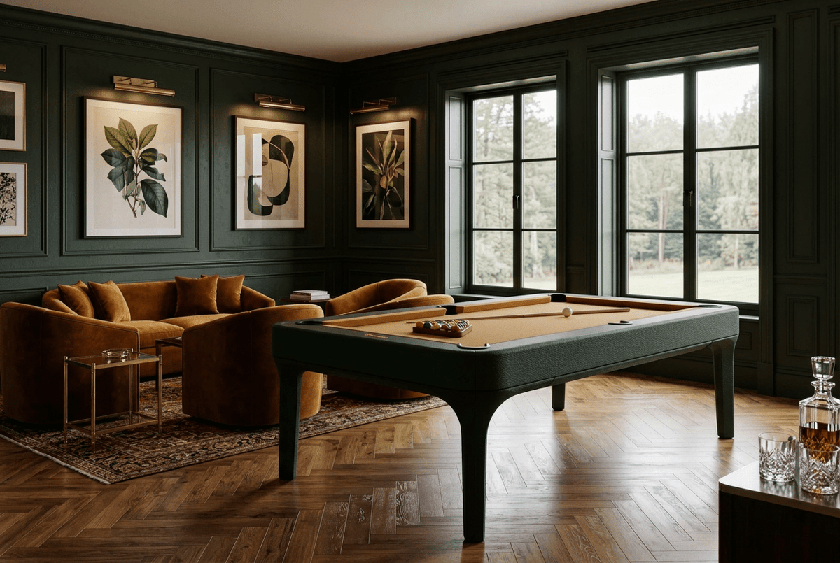 White Billiards Luca Leather Modern Slate Pool Table - White Billiards